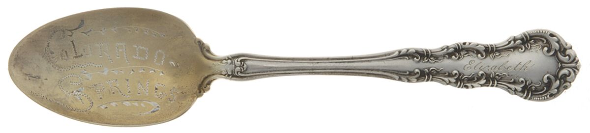 Irving (Sterling, 1900, R, W & S Stamp) Souvenir Spoon (Five O'Clock) by Wallace Silver-1