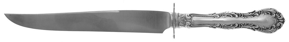 Irving (Sterling, 1900, R, W & S Stamp) Small Steak Carving Knife with Stainless Blade by Wallace Silver-1