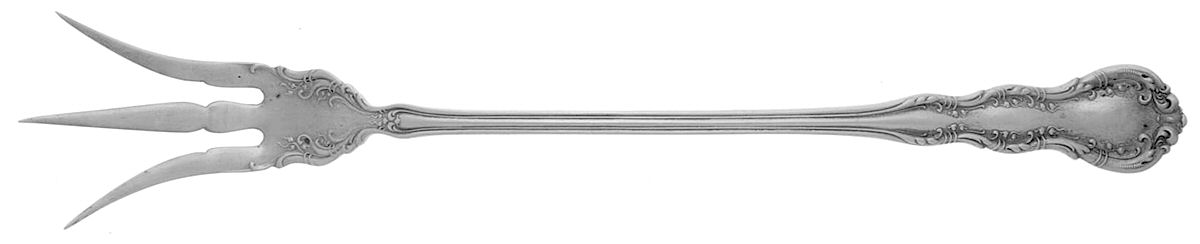 Irving (Sterling, 1900, R, W & S Stamp) Large Lettuce Serving Fork by Wallace Silver-1