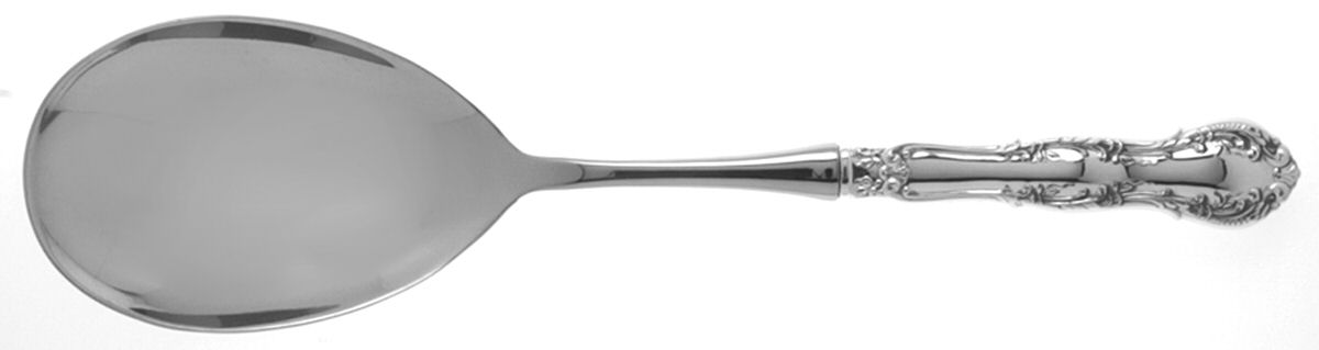 Irving (Sterling, 1900, R, W & S Stamp) Salad Servng Spoon with Stainless Bowl by Wallace Silver-1