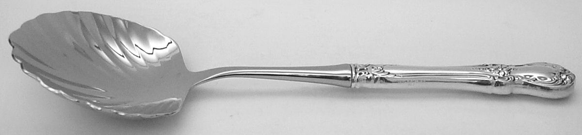 Irving (Sterling, 1900, R, W & S Stamp) Casserole Spoon with Stainless Shell Bowl by Wallace Silver-1