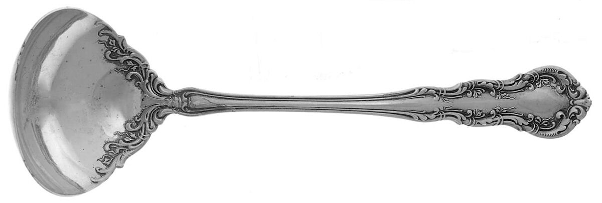 Irving (Sterling, 1900, R, W & S Stamp) Solid Piece Cream Ladle by Wallace Silver-1