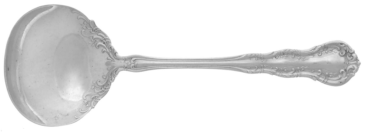 Irving (Sterling, 1900, R, W & S Stamp) Round Bowl Soup Spoon (Bouillon) by Wallace Silver-1