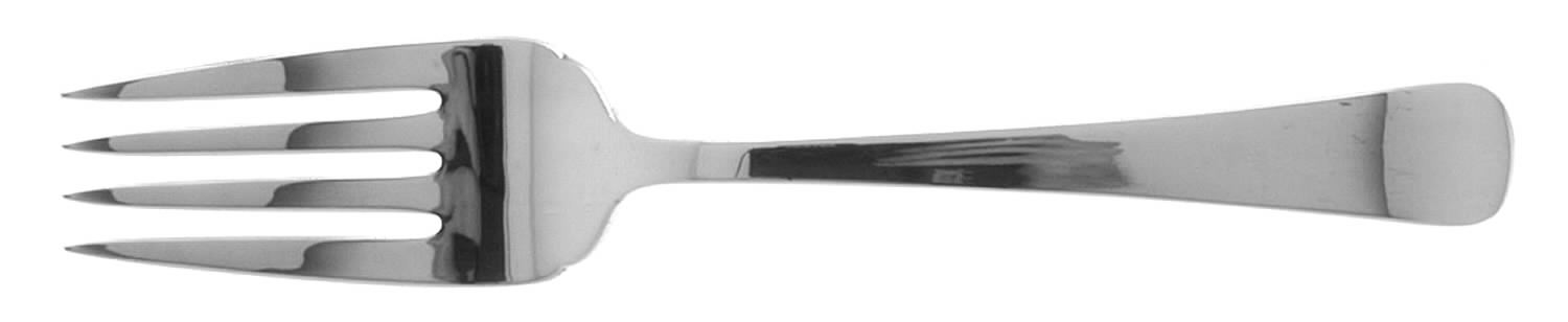 Old Guilford (Silverplate, 1981) Medium Solid Cold Meat Serving Fork by Wallace Silver-1