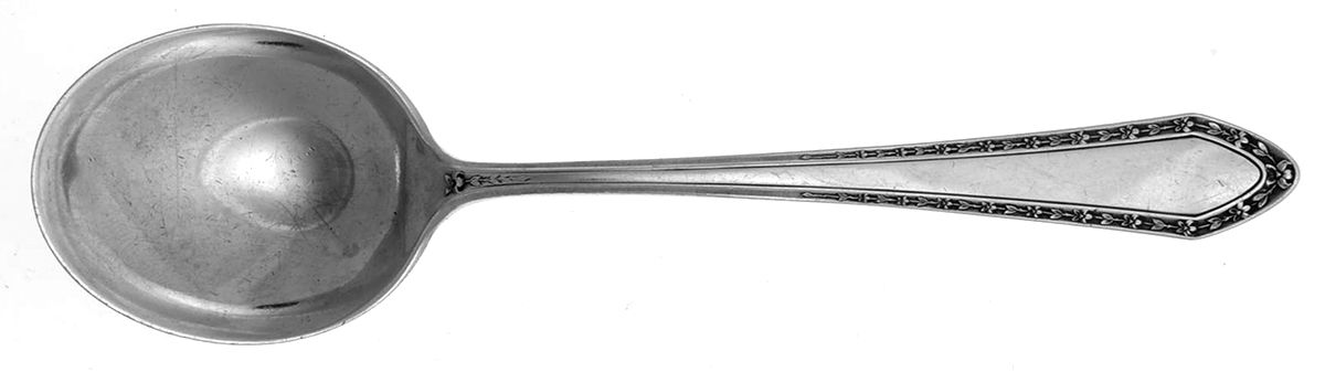 Orange Blossom (Sterling, 1923) Round Bowl Soup Spoon (Gumbo) by Wallace Silver-1