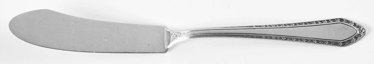 Orange Blossom (Sterling, 1923) Flat Handle Master Butter Knife by Wallace Silver-1