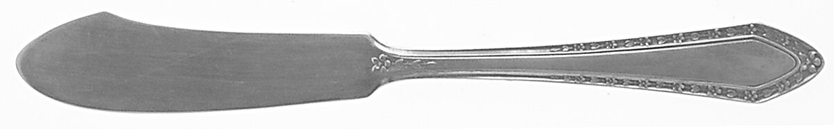 Orange Blossom (Sterling, 1923) Flat Handle Butter Spreader by Wallace Silver-1