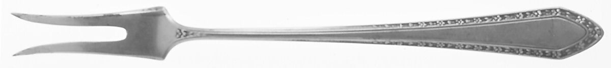 Orange Blossom (Sterling, 1923) Short Handle Pickle/Olive Fork by Wallace Silver-1