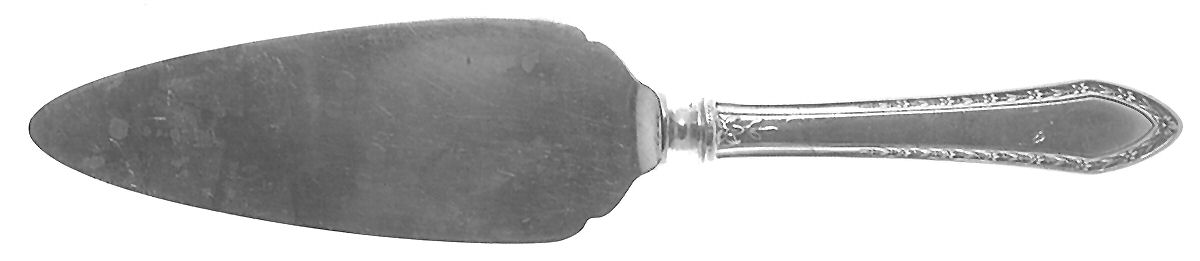 Orange Blossom (Sterling, 1923) Pie Server with Silverplate Blade by Wallace Silver-1