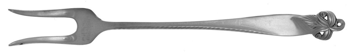 Orchid Elegance (Sterling, 1956) Short Handle Pickle/Olive Fork by Wallace Silver-1