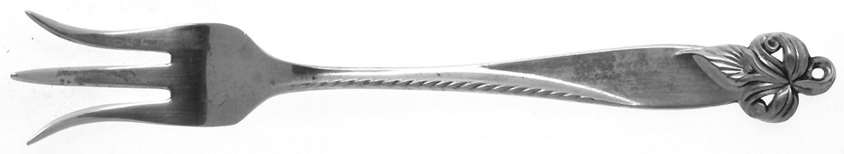 Orchid Elegance (Sterling, 1956) Lemon Fork by Wallace Silver-1