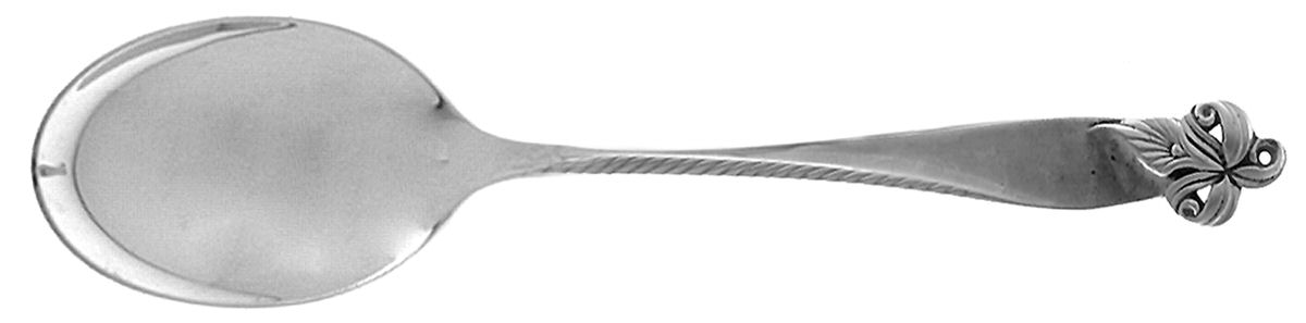 Orchid Elegance (Sterling, 1956) Dessert/Oval Soup Spoon by Wallace Silver-1