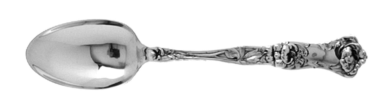 Peony (Sterling, 1906, No Monograms) Five O'Clock Teaspoon by Wallace Silver-1