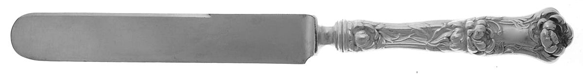 Peony (Sterling, 1906, No Monograms) Old French Hollow Knife with Bolster by Wallace Silver-1