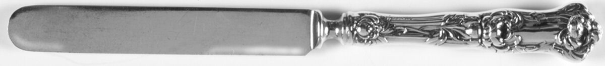 Peony (Sterling, 1906, No Monograms) Solid Tea/Child Knife by Wallace Silver-1