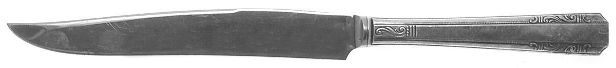 Personality (Silverplate, 1938, No Monograms) Small Steak Carving Knife with Stainless Blade by Wallace Silver-1
