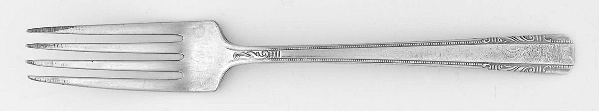 Personality (Silverplate, 1938, No Monograms) Youth Fork by Wallace Silver-1