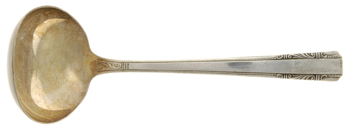 Personality (Silverplate, 1938, No Monograms) Solid Gravy Ladle by Wallace Silver-1