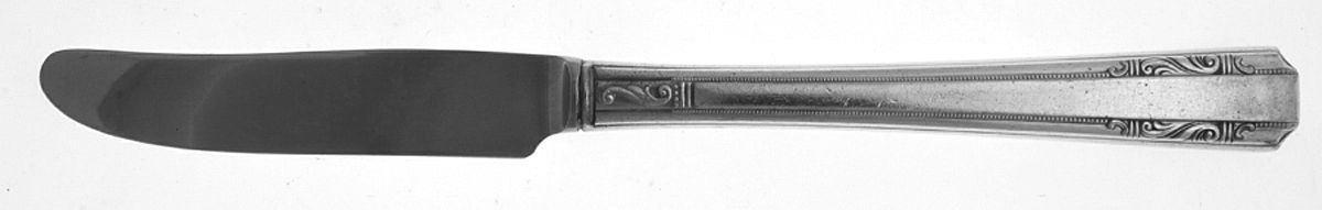 Personality (Silverplate, 1938, No Monograms) New French Hollow Grille Knife by Wallace Silver-1