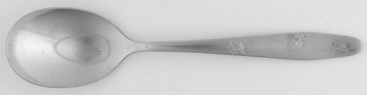 Pine Cone (Stainless) Sugar Spoon by Wallace Silver-1
