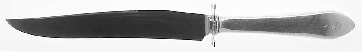 Plain Colonial (Sterling) Knife-Carving/Sm-Stn Bld/Steak by Wallace Silver-1