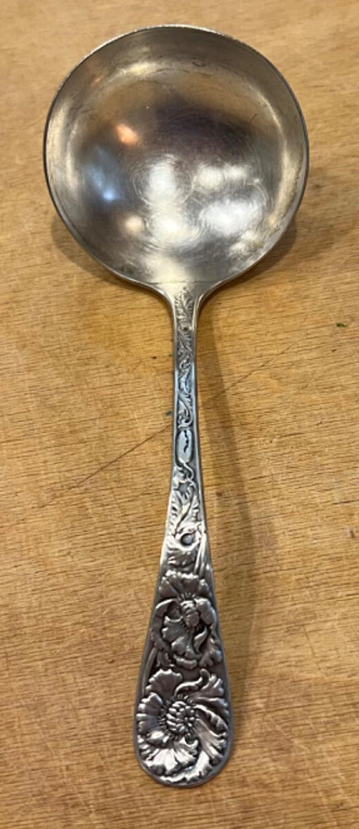 Poppy (Silverplate, 1934) Solid Gravy Ladle by Wallace Silver-1