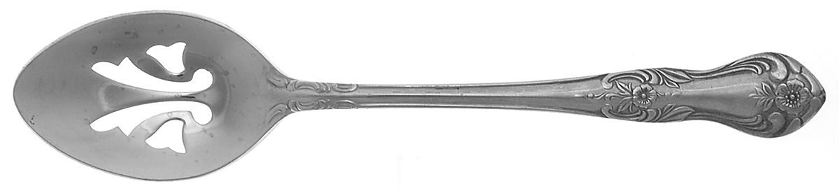 Portsmouth (Stainless) Pierced Tablespoon (Serving Spoon) by Wallace Silver-1