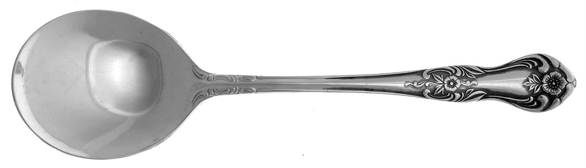 Portsmouth (Stainless) Solid Smooth Casserole Spoon by Wallace Silver-1