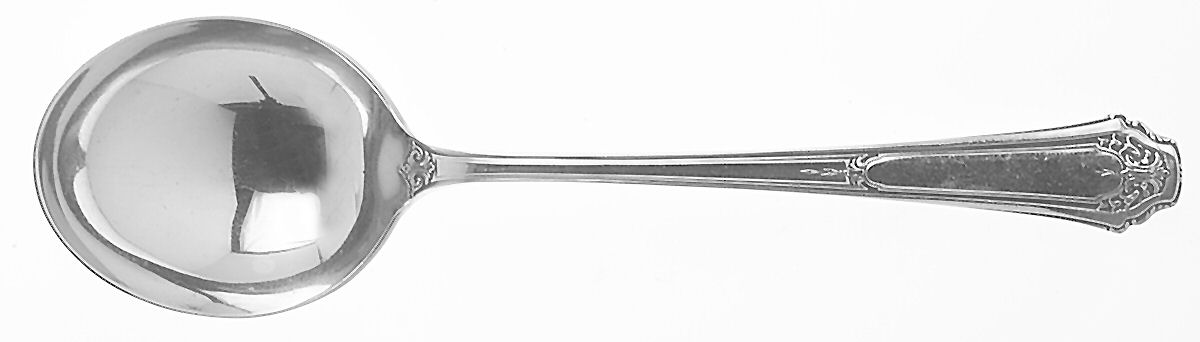Princess Anne (Sterling, 1926) Round Bowl Soup Spoon (Cream Soup) by Wallace Silver-1