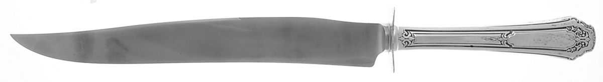 Princess Anne (Sterling, 1926) Large Carving/Roast Knife StnlBl w/Sterling Guard by Wallace Silver-1