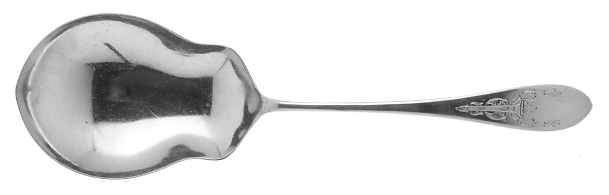 Priscilla (Sterling, 1910) Large Solid Berry/Casserole Spoon by Wallace Silver-1