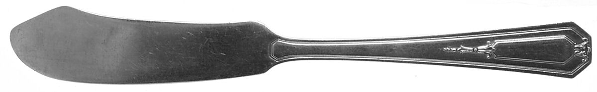 Princess Mary (Sterling, 1922, No Monos) Flat Handle Butter Spreader by Wallace Silver-1