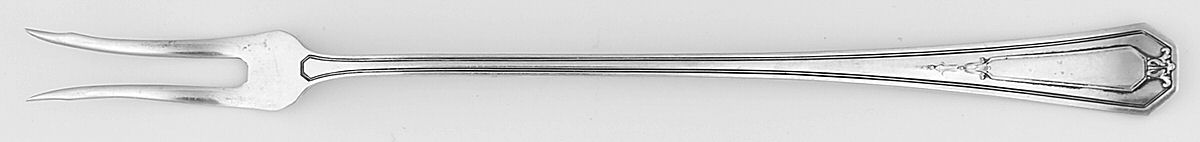 Princess Mary (Sterling, 1922, No Monos) Long Handle Olive Fork by Wallace Silver-1