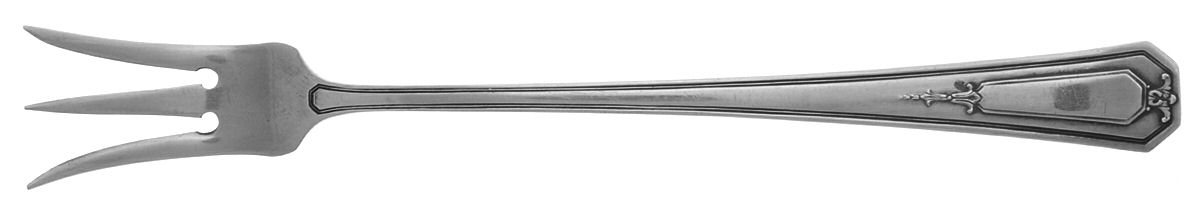 Princess Mary (Sterling, 1922, No Monos) Short Handle Pickle/Olive Fork by Wallace Silver-1