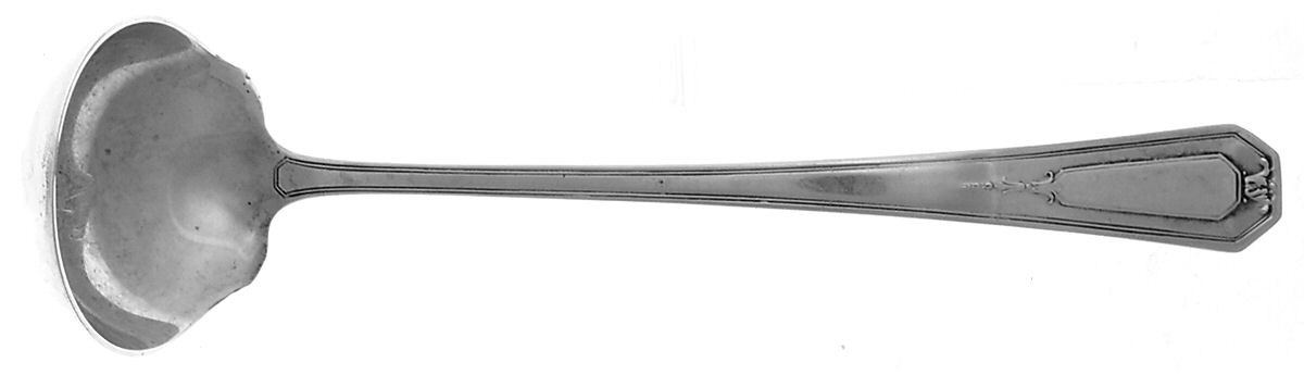 Princess Mary (Sterling, 1922, No Monos) Solid Piece Cream Ladle by Wallace Silver-1