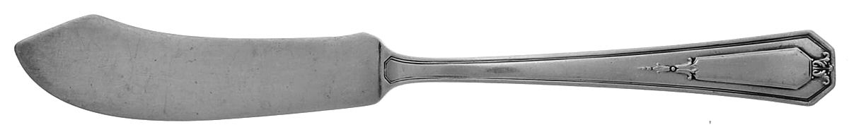Princess Mary (Sterling, 1922, No Monos) Flat Handle Master Butter Knife by Wallace Silver-1