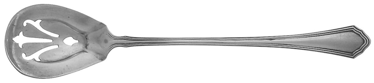 Putnam (Sterling, 1912) Pierced Bowl Short Handle Olive Spoon by Wallace Silver-1