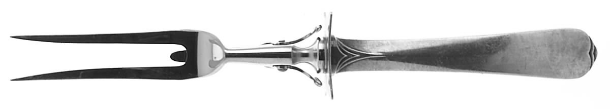 Reflection (Sterling, 1920) Large Stainless-Prong Roast Carving Fork by Wallace Silver-1