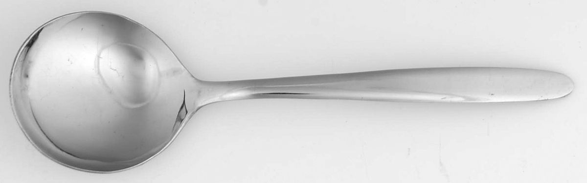 Regency (Stainless) Round Bowl Soup Spoon (Cream Soup) by Wallace Silver-1
