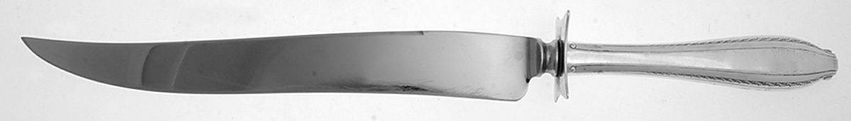 Rembrandt (Sterling, 1938, No Monograms) Large Carving/Roast Knife StnlBl w/Sterling Guard by Wallace Silver-1