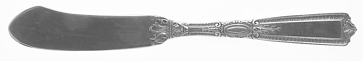 Renaissance (Sterling, 1925) Flat Handle Butter Spreader by Wallace Silver-1