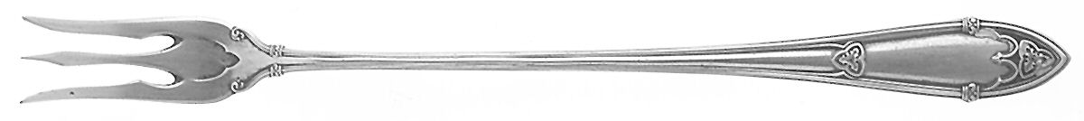 Rheims (Sterling, 1919) Long Handle Pickle/Olive Fork by Wallace Silver-1