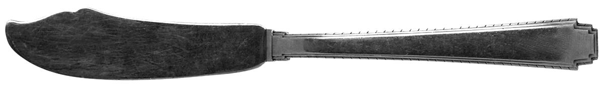 Rhythm (Sterling, 1929) Flat Handle Master Butter Knife by Wallace Silver-1