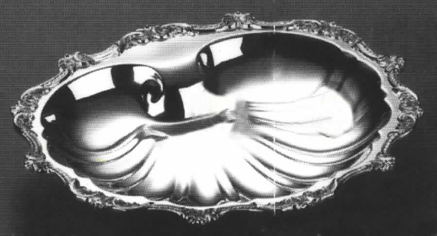 Royal English (Silverplate, Hollowware) Large Plated Shell Bon Bon Bowl by Wallace Silver-1