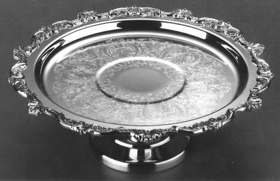 Royal English (Silverplate, Hollowware) Silverplate Cake Stand by Wallace Silver-1