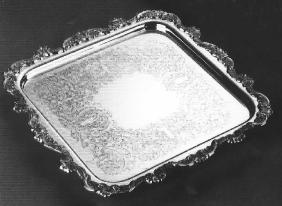 Royal English (Silverplate, Hollowware) Small Square Plated Tray by Wallace Silver-1
