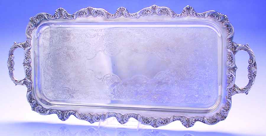 Royal English (Silverplate, Hollowware) Silverplate Cocktail Tray by Wallace Silver-1