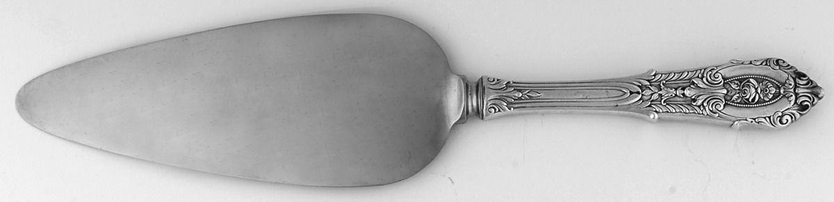 Rose Point (Sterling, 1934, No Monograms) Pie Server with Stainless Blade by Wallace Silver-1