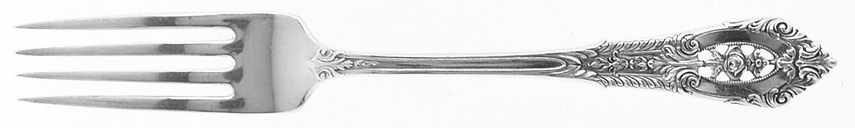 Rose Point (Sterling, 1934, No Monograms) Fork by Wallace Silver-1