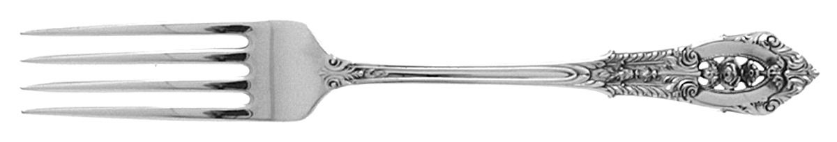Rose Point (Sterling, 1934, No Monograms) Fork by Wallace Silver-1